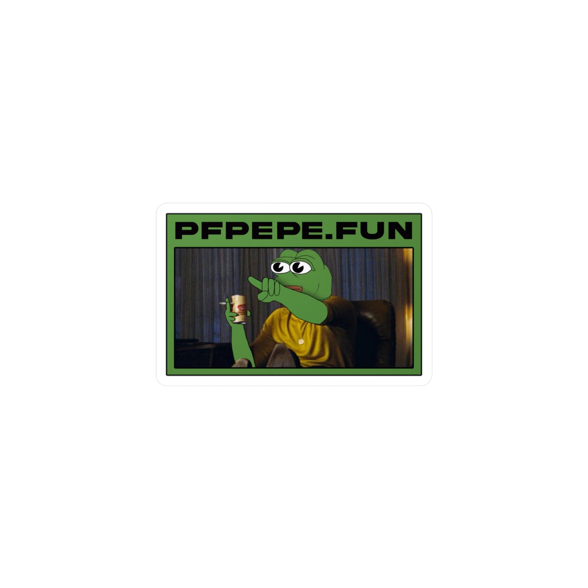 PFP Vinyl Sticker — PFP Pointing