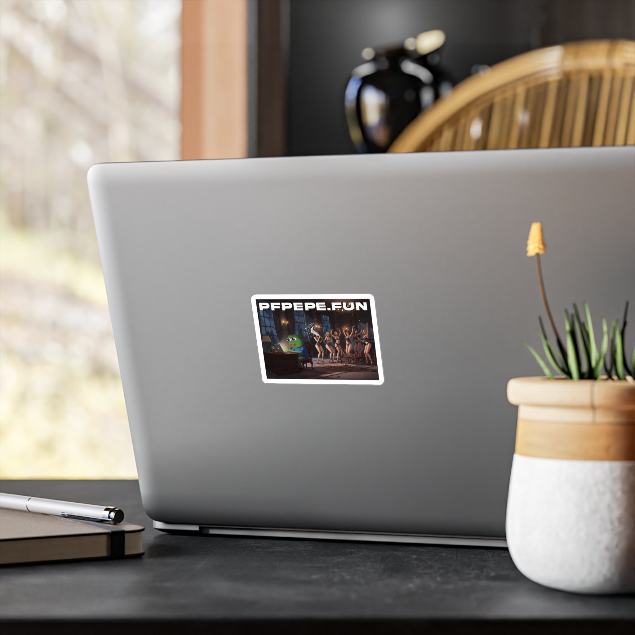 PFP Vinyl Sticker — PFP "No Distractions"