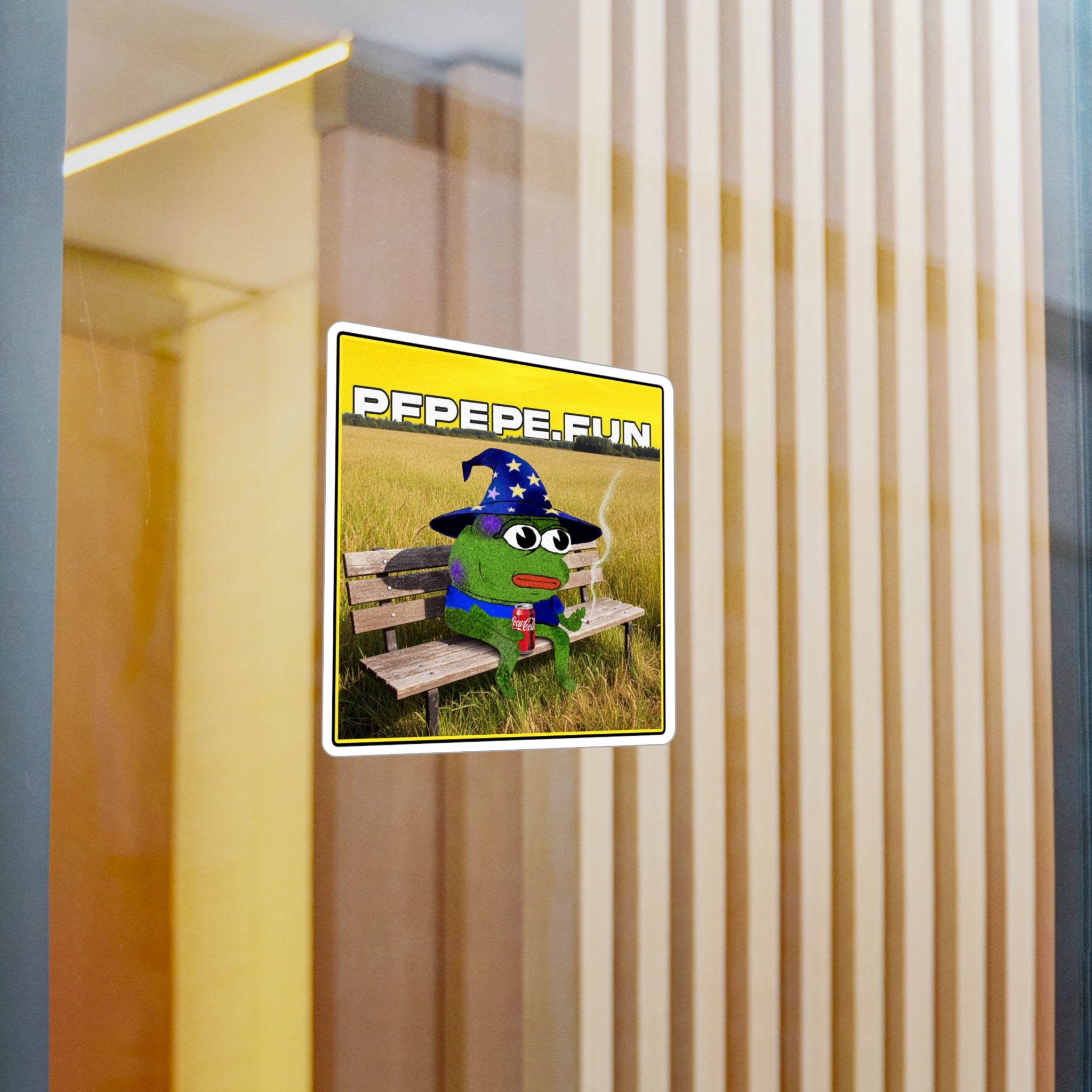 PFP Vinyl Sticker — PFP Wizard Smokin a Ciggy