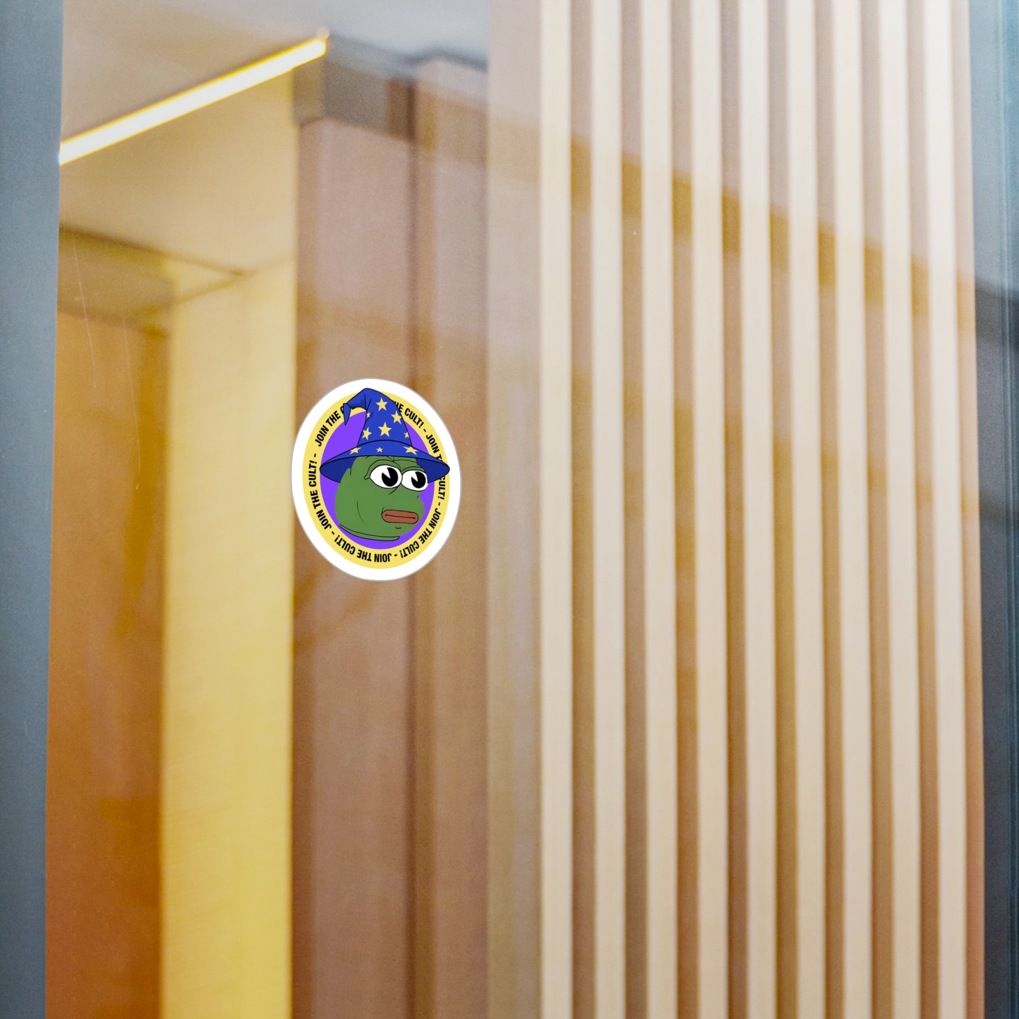 PFP Vinyl Sticker — "Join the Cult-Wizard"