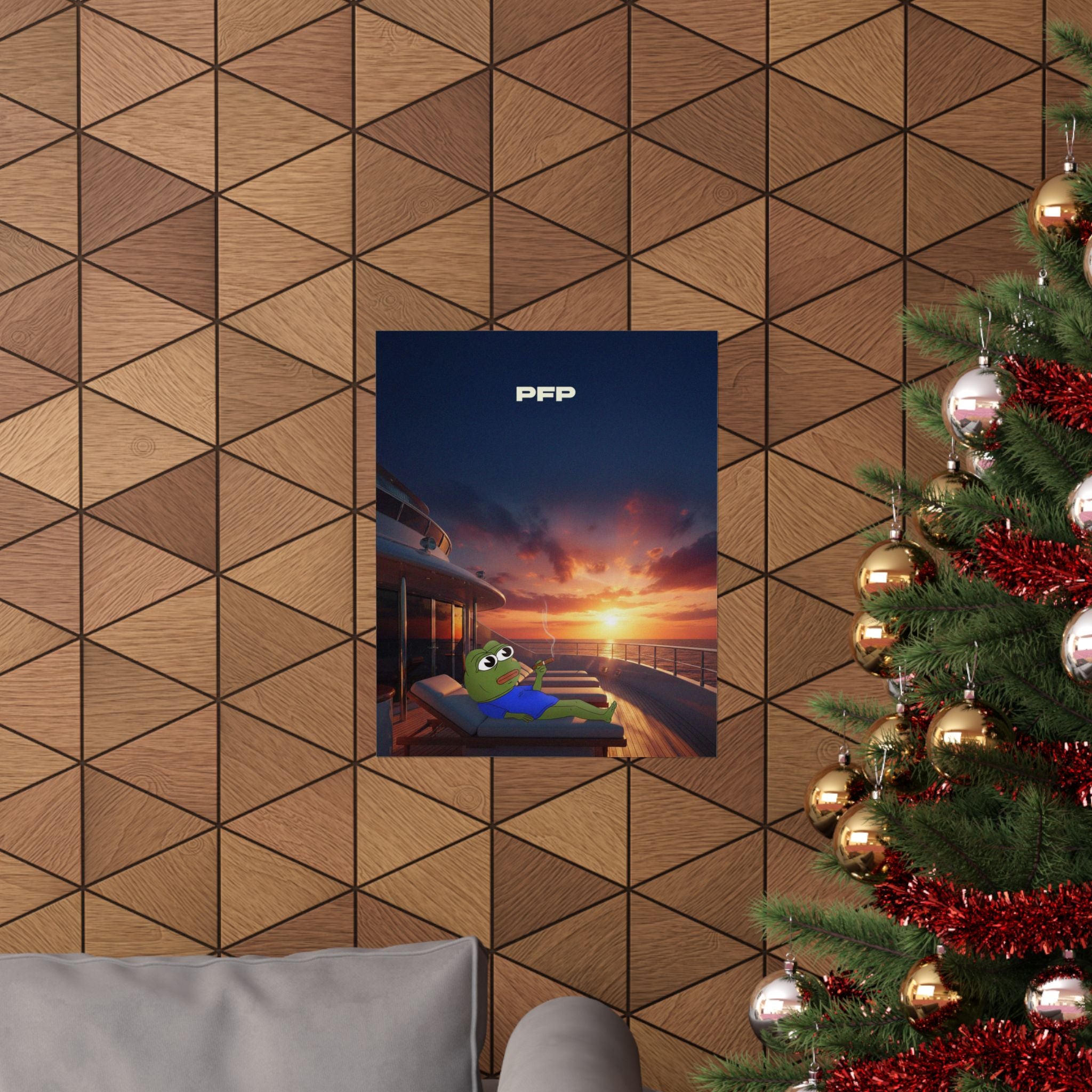 PFP Poster | PFP Yacht and Cigar