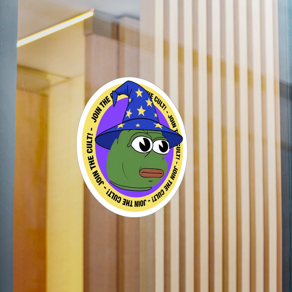PFP Vinyl Sticker — "Join the Cult-Wizard"