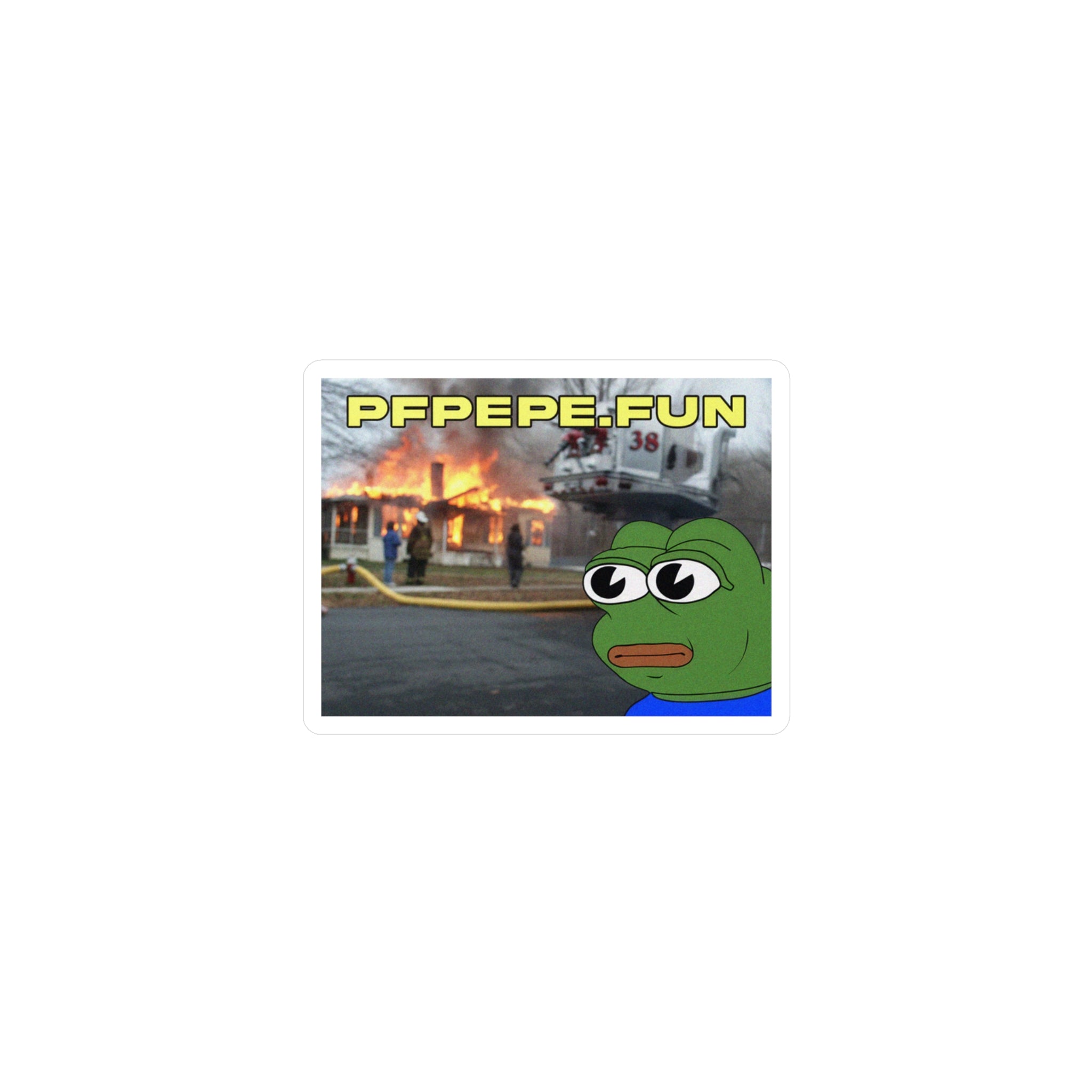 PFP Vinyl Sticker — PFP Unfazed