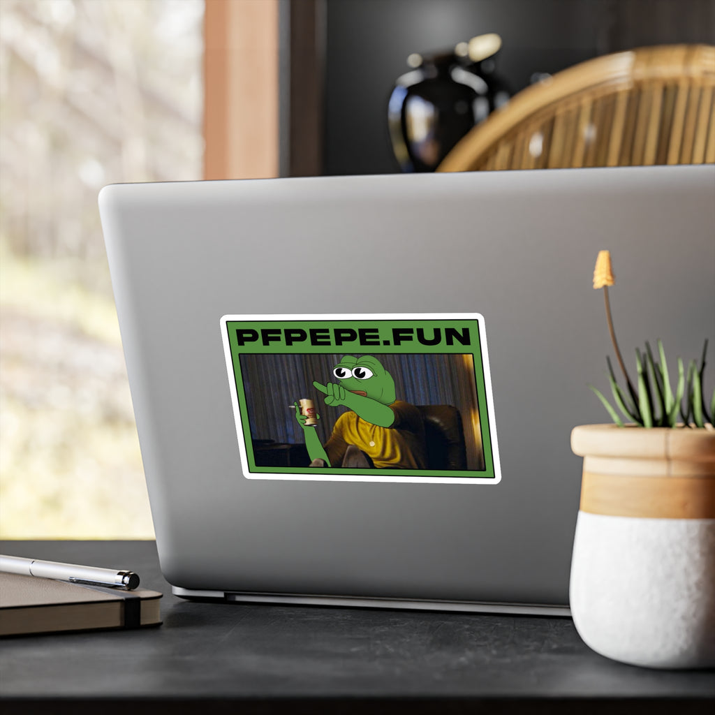 PFP Vinyl Sticker — PFP Pointing