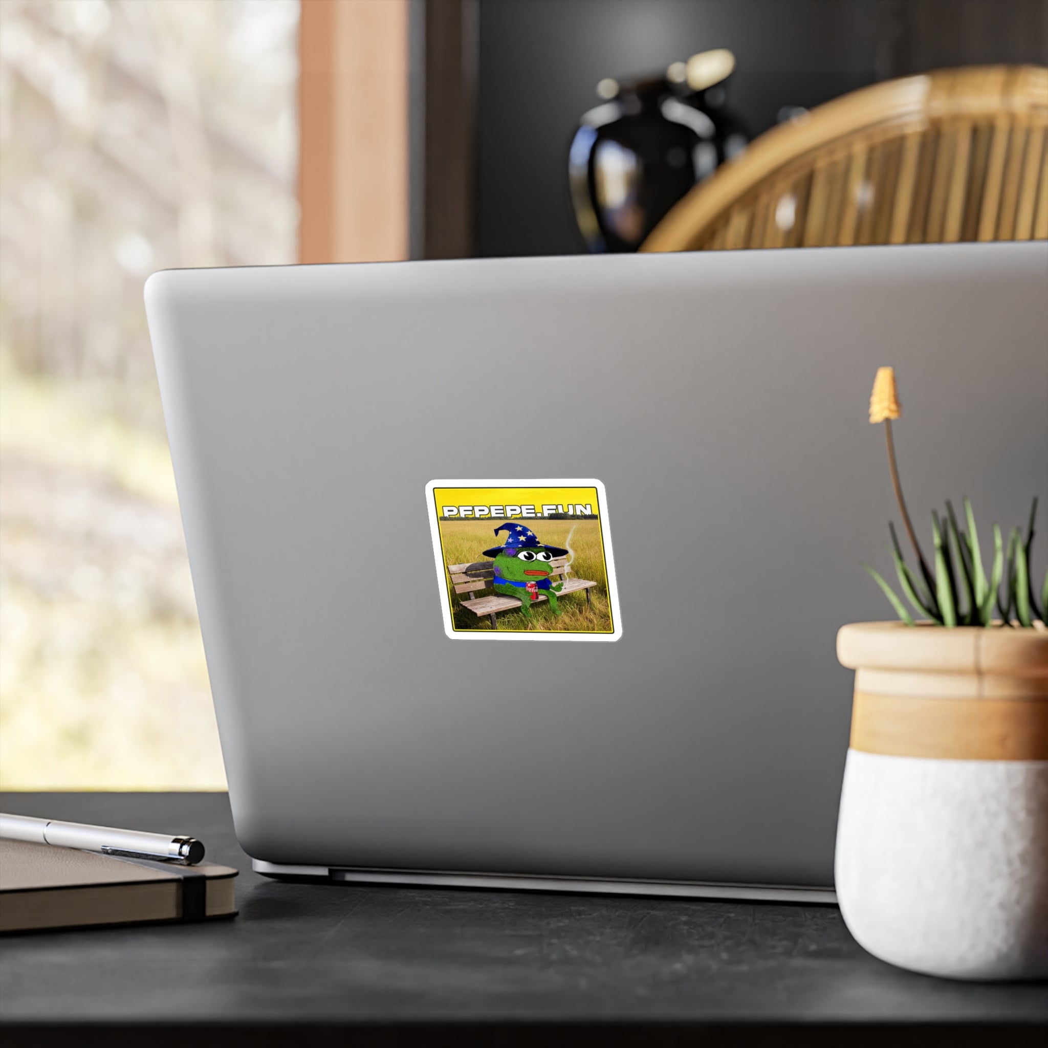 PFP Vinyl Sticker — PFP Wizard Smokin a Ciggy