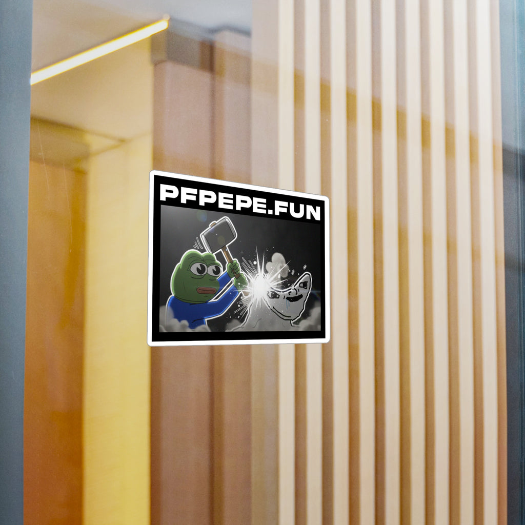 PFP Vinyl Sticker — PFP "Jeets get REKT"