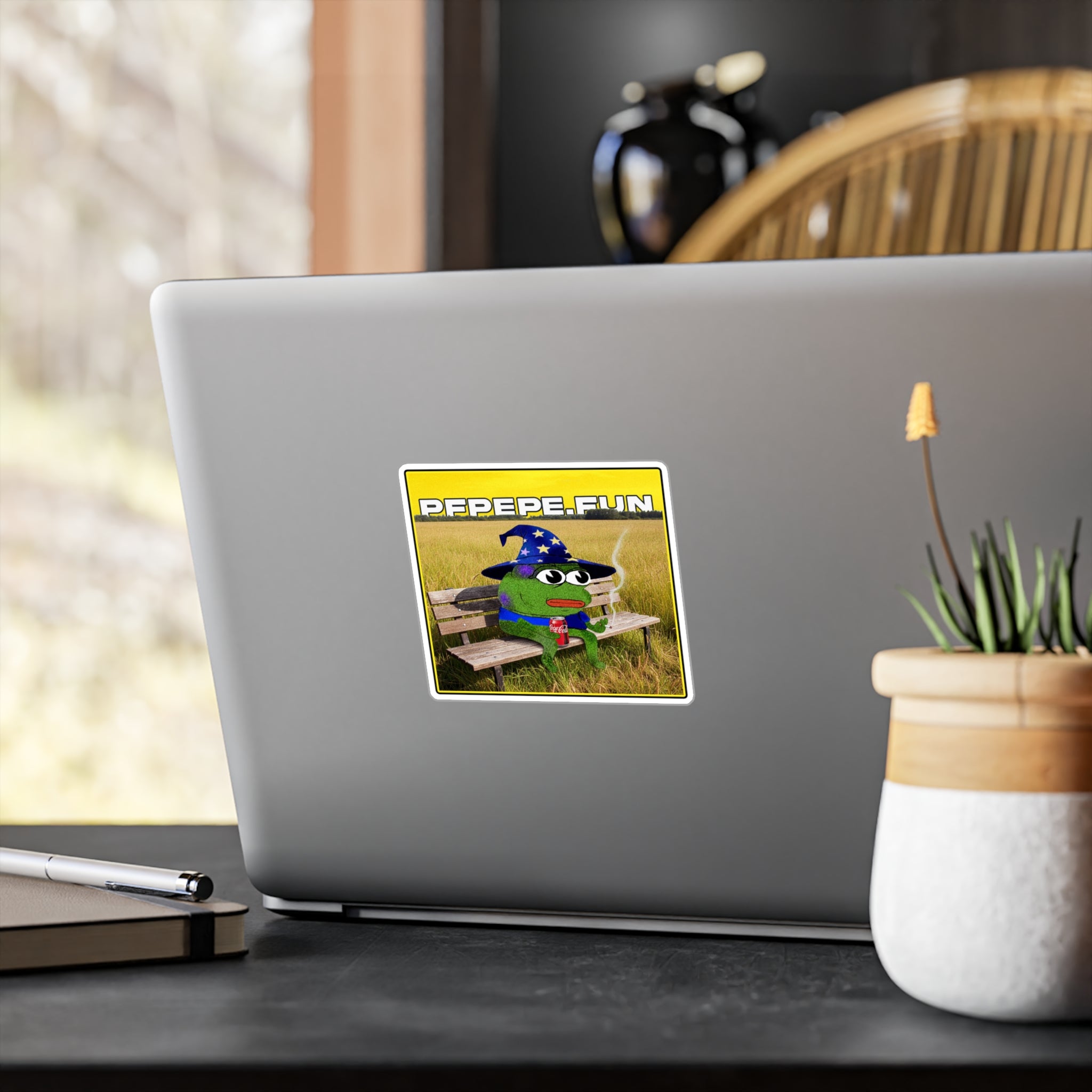 PFP Vinyl Sticker — PFP Wizard Smokin a Ciggy