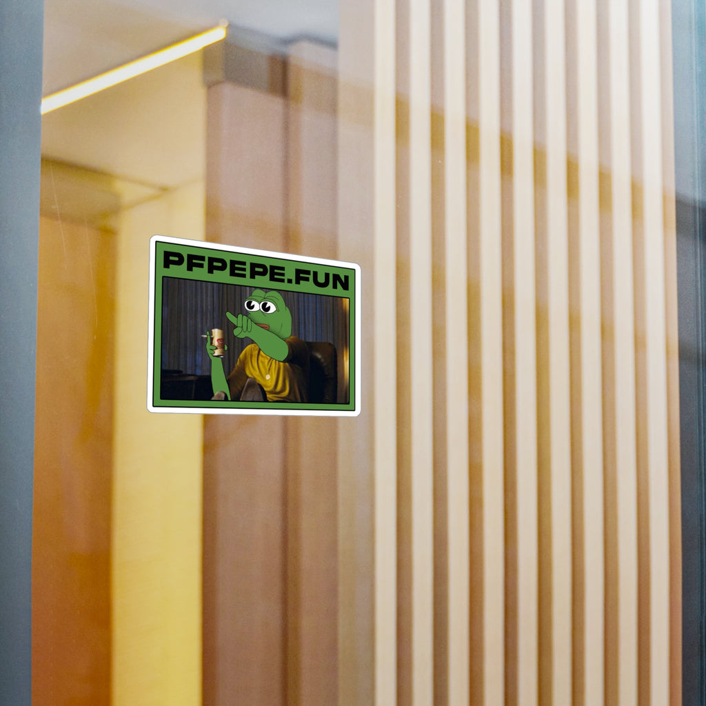 PFP Vinyl Sticker — PFP Pointing
