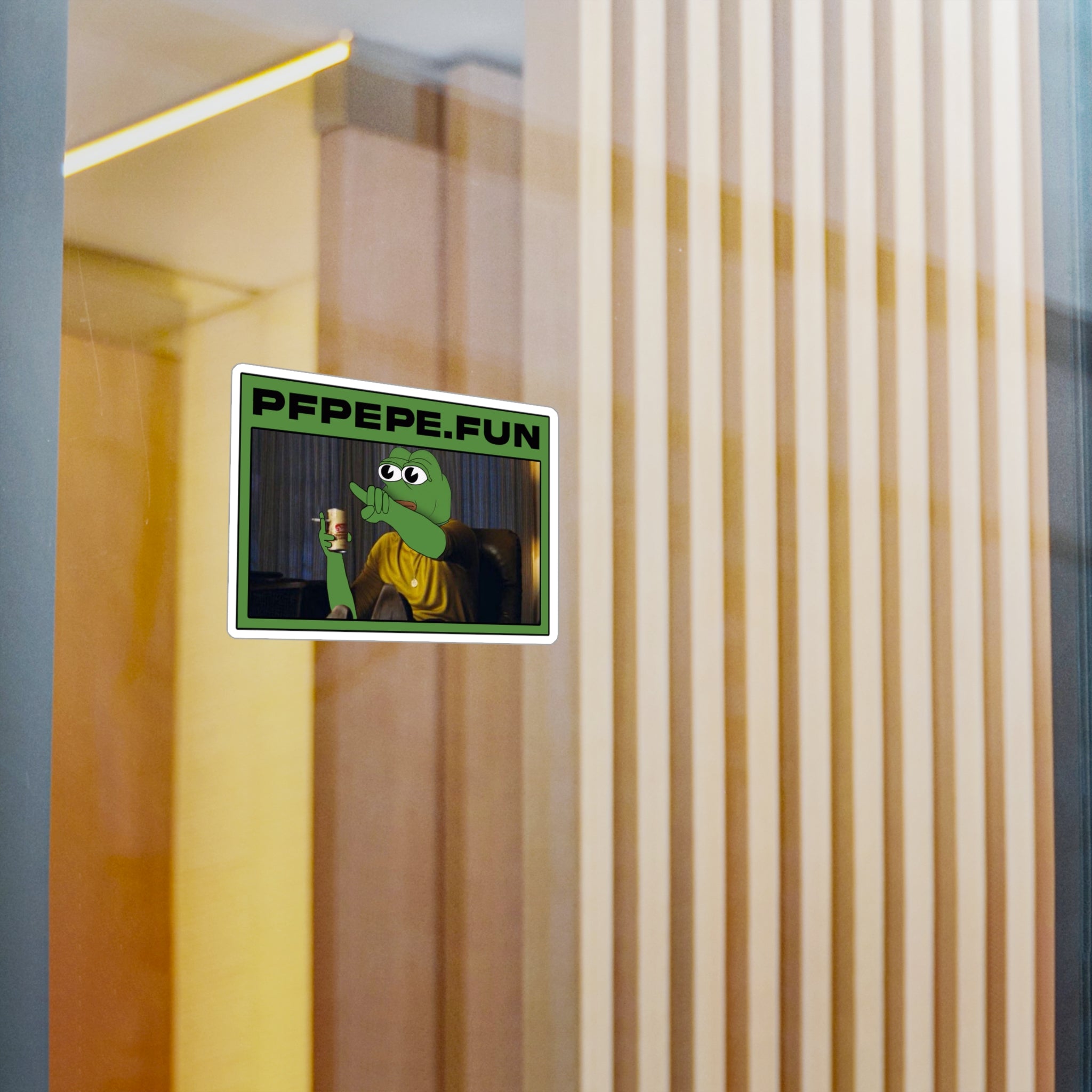 PFP Vinyl Sticker — PFP Pointing