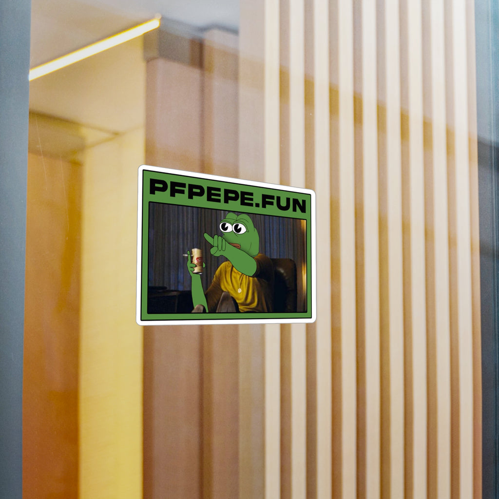 PFP Vinyl Sticker — PFP Pointing