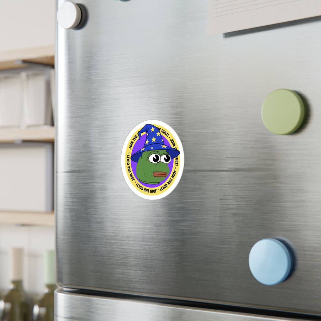 PFP Vinyl Sticker — "Join the Cult-Wizard"