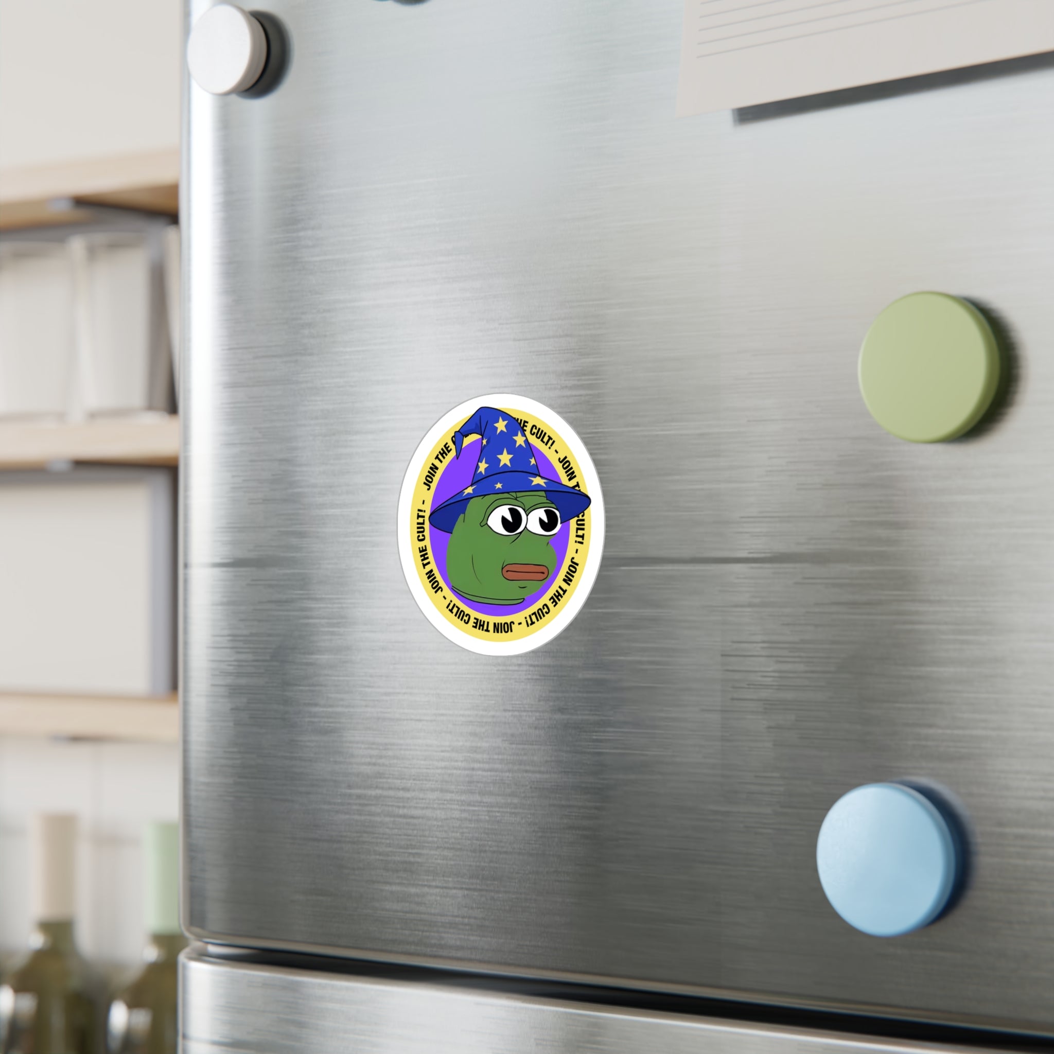 PFP Vinyl Sticker — "Join the Cult-Wizard"