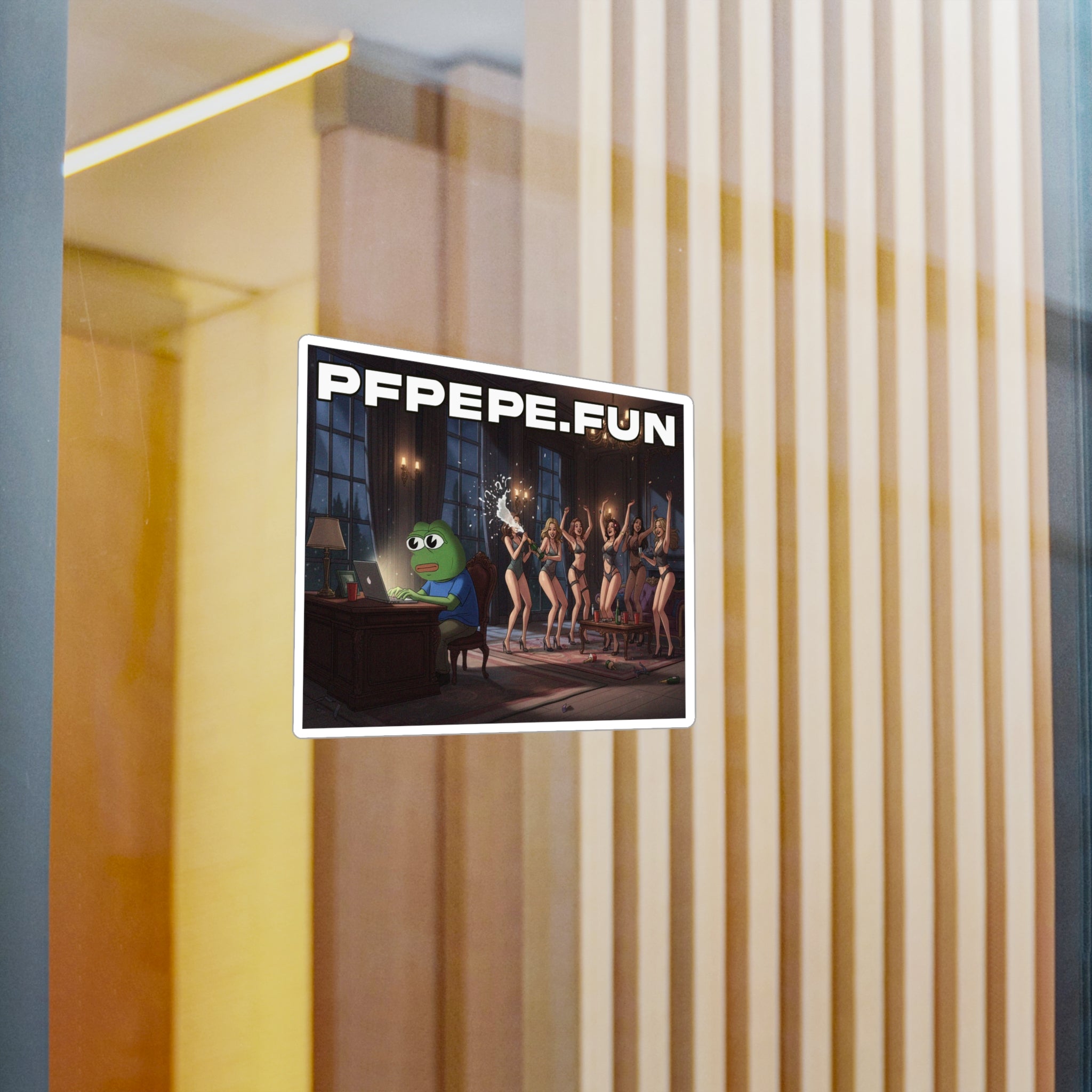 PFP Vinyl Sticker — PFP "No Distractions"