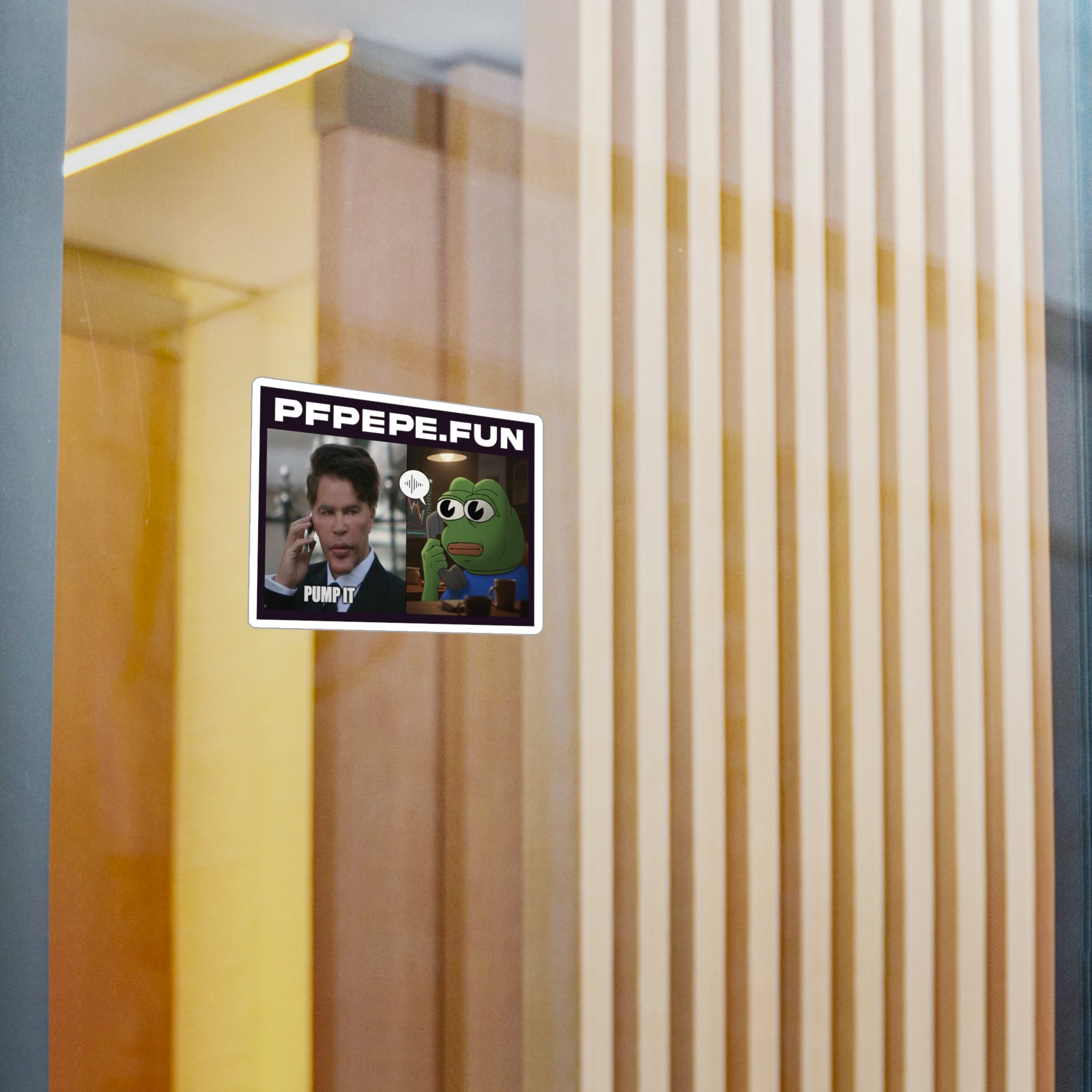 PFP Vinyl Sticker — PFP "He Sold?"