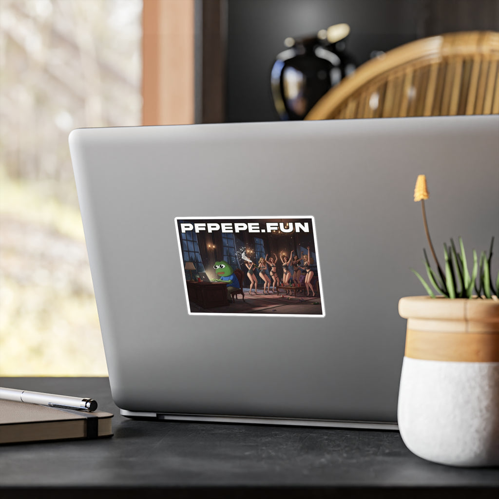 PFP Vinyl Sticker — PFP "No Distractions"
