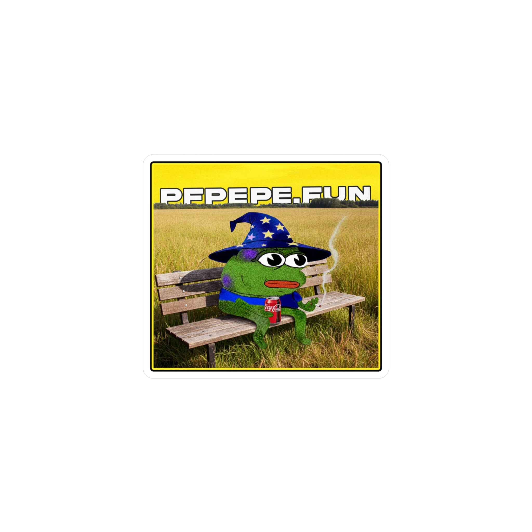 PFP Vinyl Sticker — PFP Wizard Smokin a Ciggy