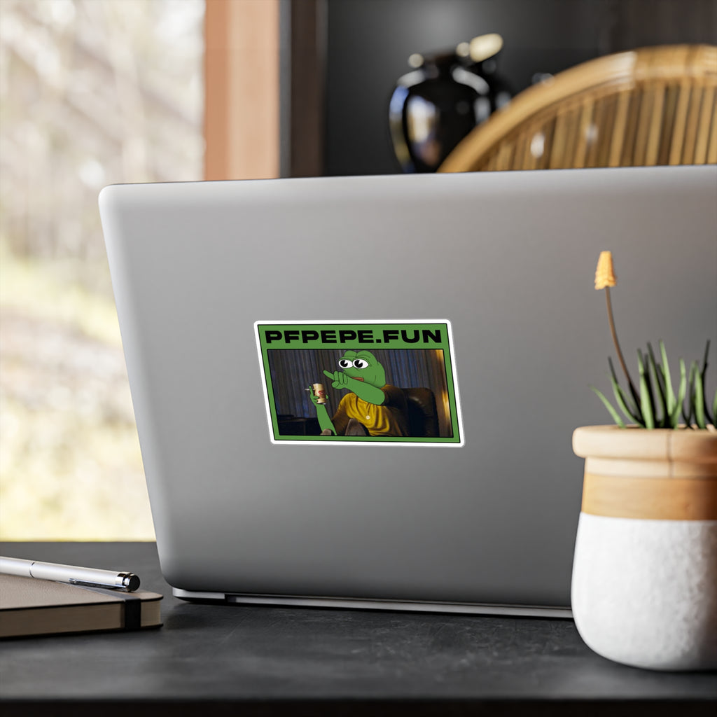PFP Vinyl Sticker — PFP Pointing