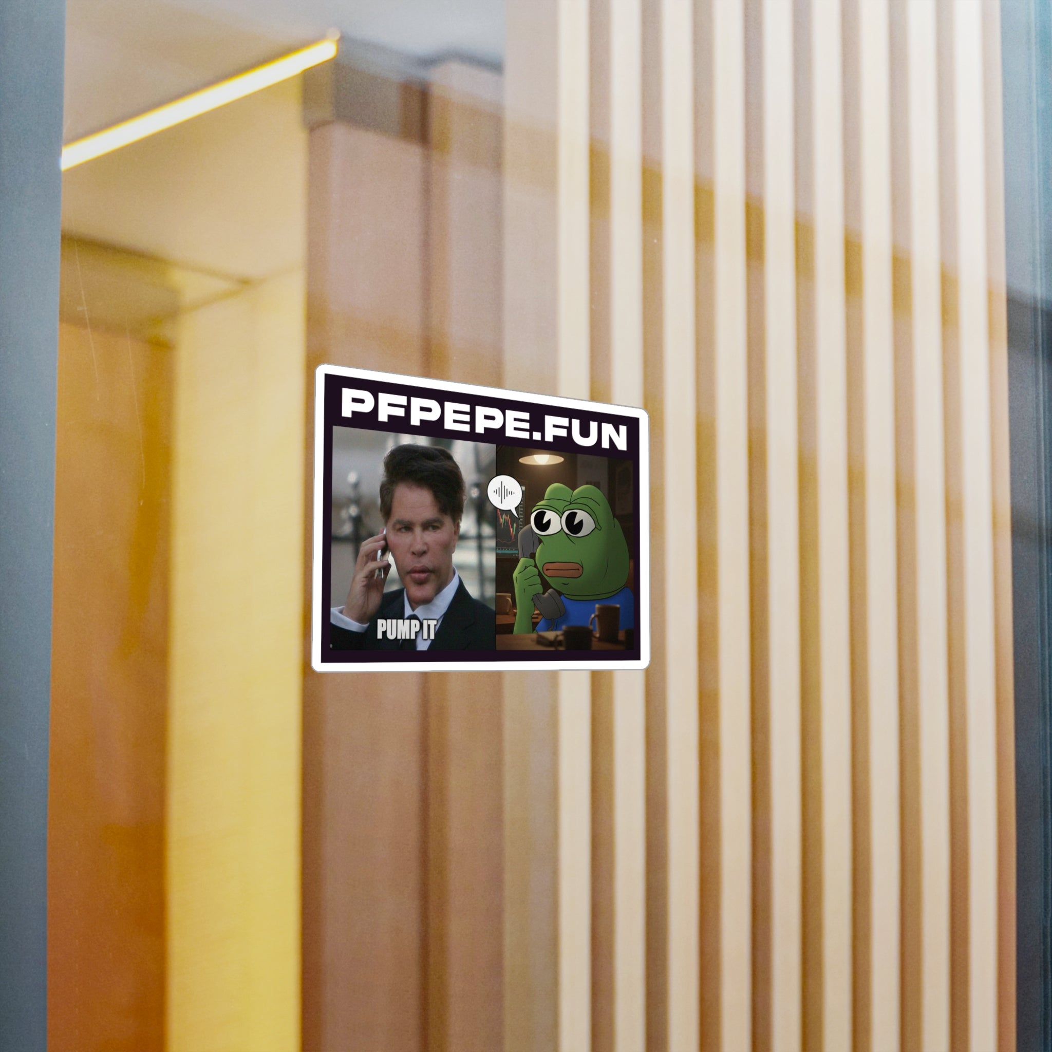 PFP Vinyl Sticker — PFP "He Sold?"