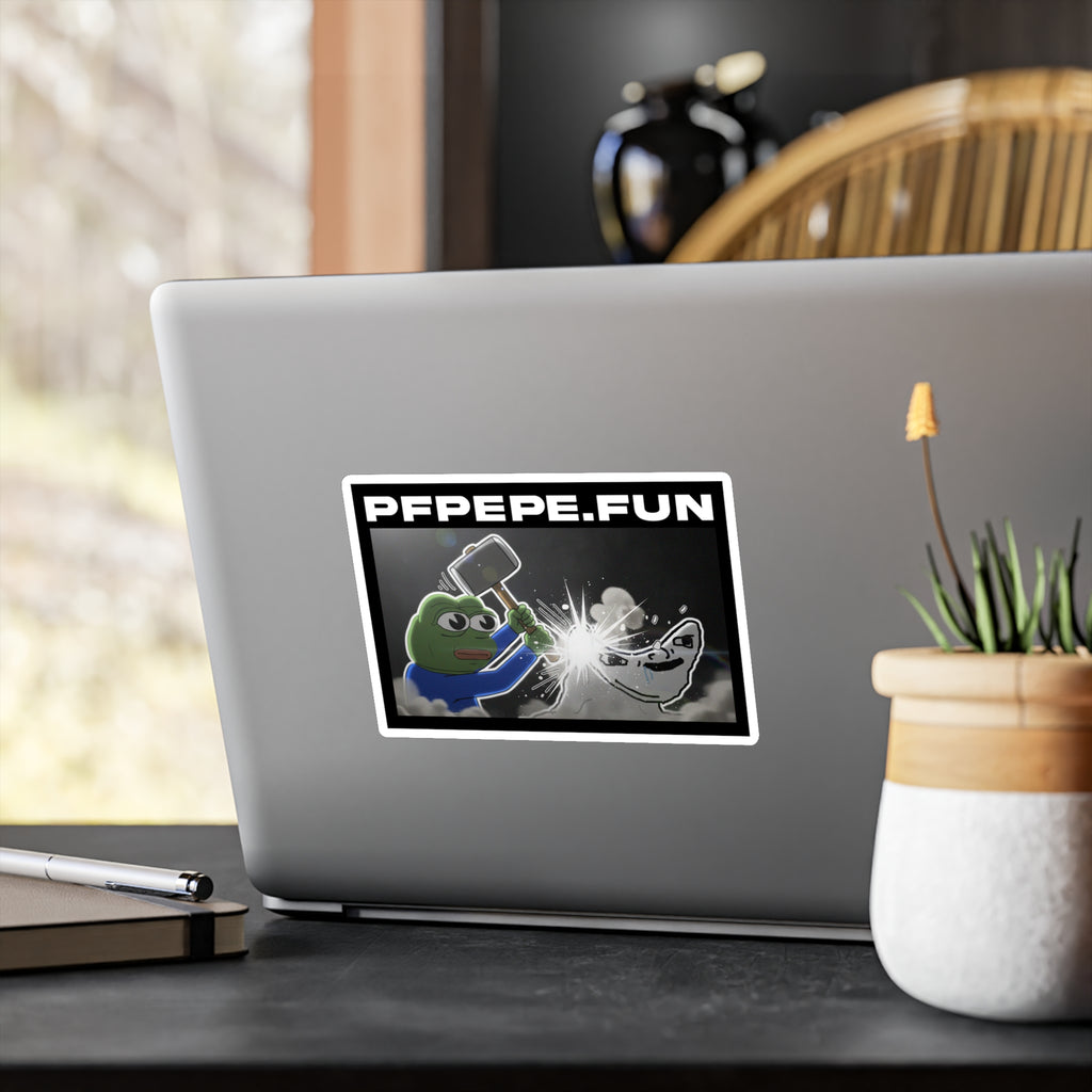 PFP Vinyl Sticker — PFP "Jeets get REKT"