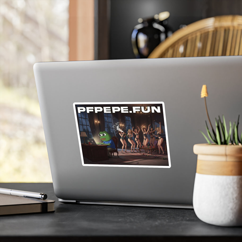 PFP Vinyl Sticker — PFP "No Distractions"