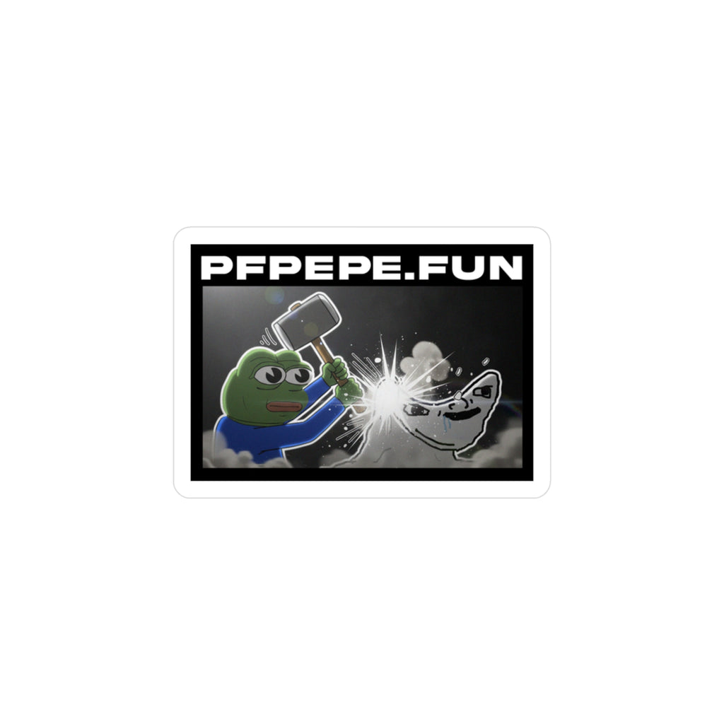 PFP Vinyl Sticker — PFP "Jeets get REKT"
