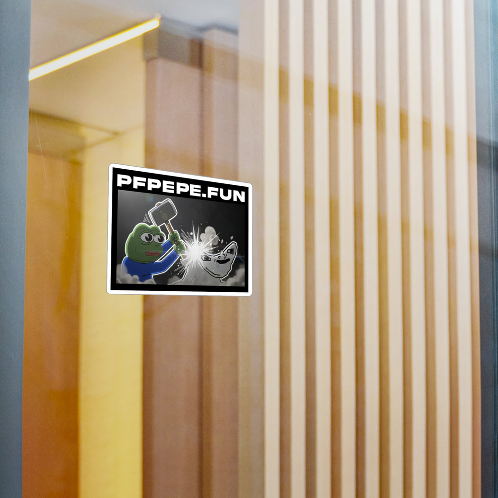 PFP Vinyl Sticker — PFP "Jeets get REKT"
