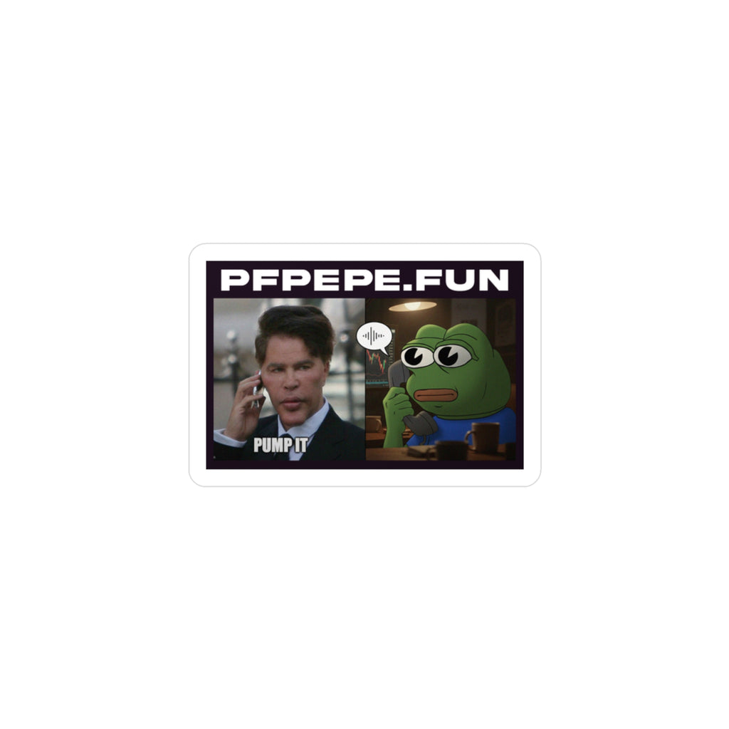 PFP Vinyl Sticker — PFP "He Sold?"