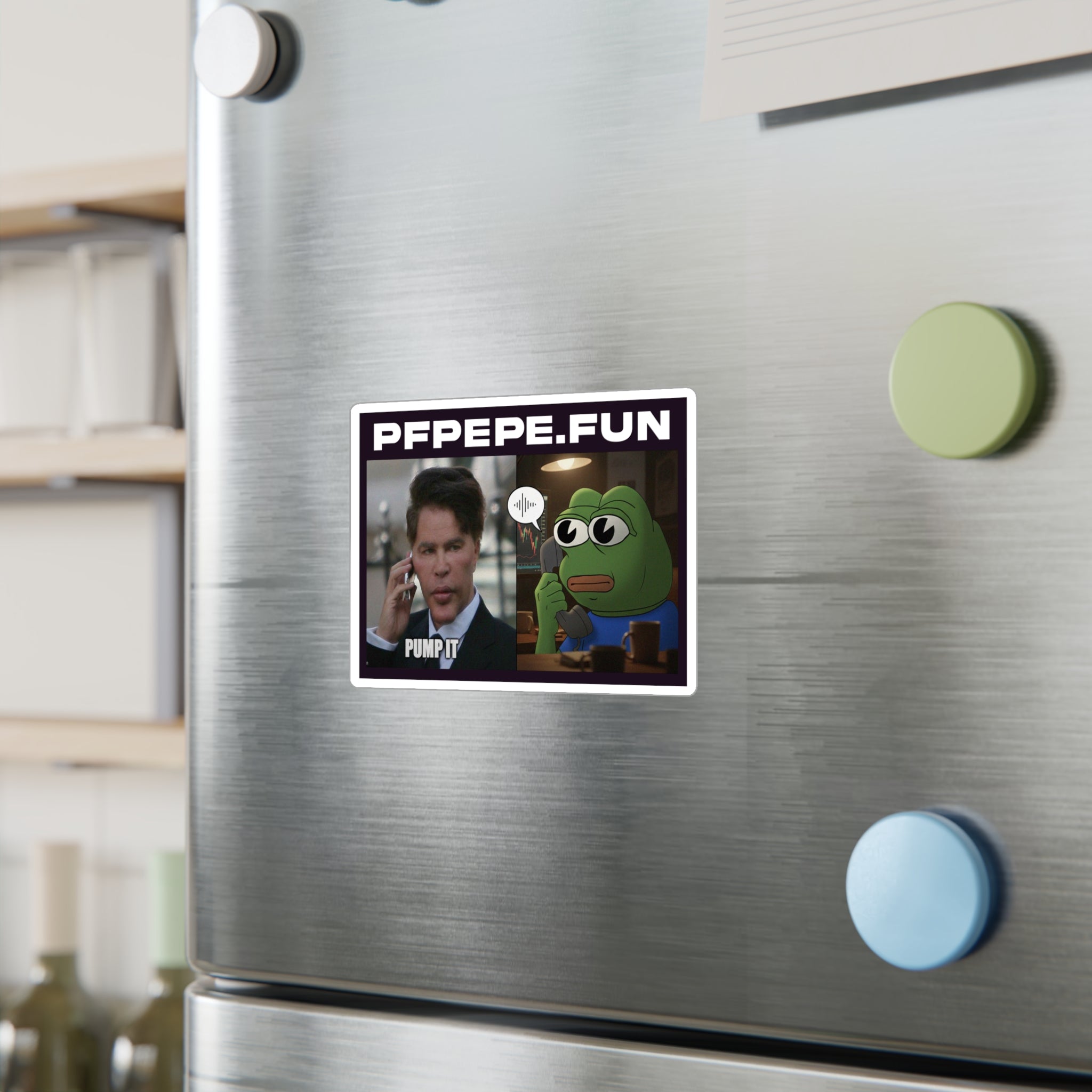 PFP Vinyl Sticker — PFP "He Sold?"