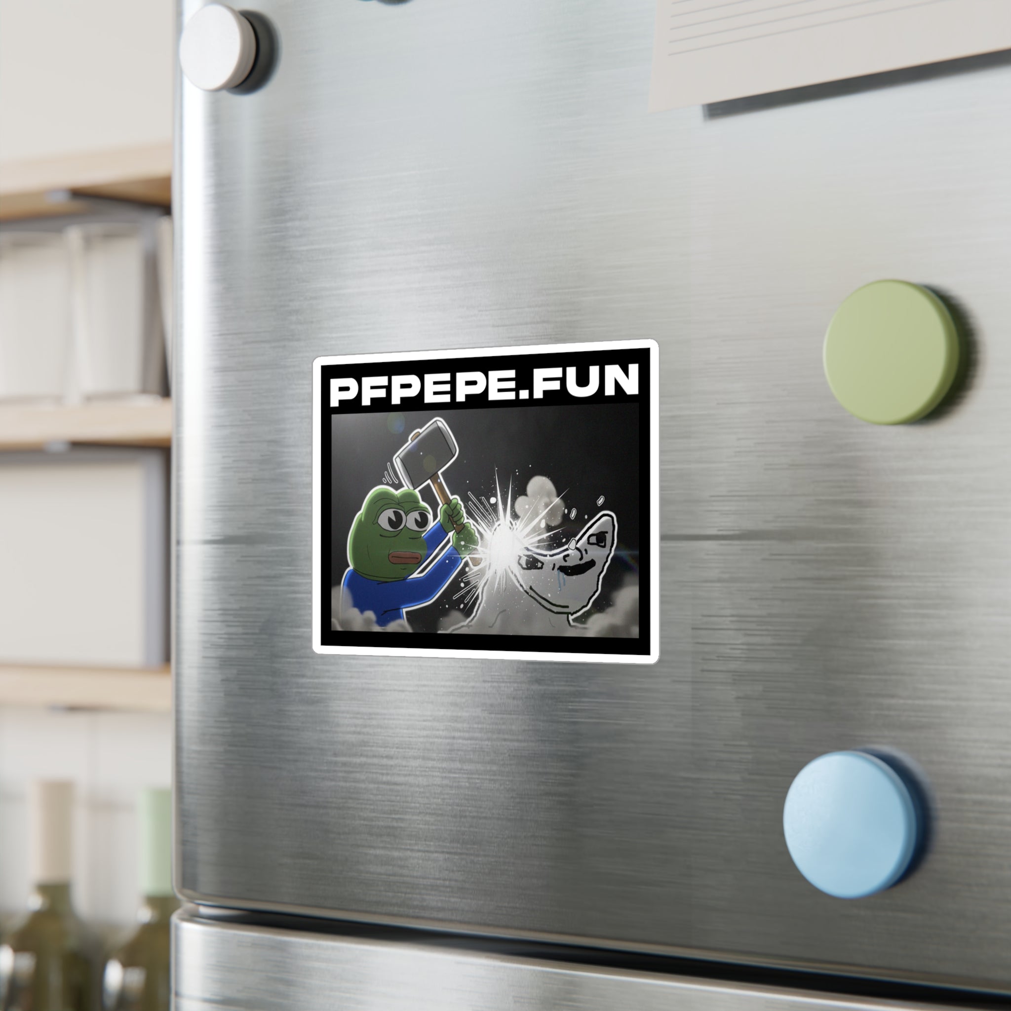 PFP Vinyl Sticker — PFP "Jeets get REKT"